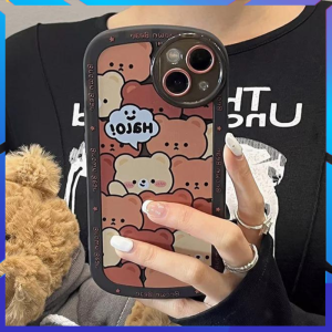 Case FOR Oppo A15 A15S A35 2021 A16 A16S A36 A76 A96 A5 A9 2020 A54 4G A5S A7 F9 A12 A11K Casing Softcase Brown Bear Premium