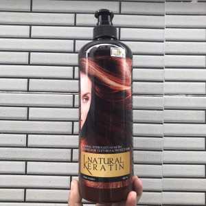 Kem Keratin tươi Phục hồi cho tóc hư tổn và kích bóng tóc mềm  mượt NATURAL KERATIN 1000ml