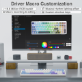 AULA 99/87/80 Keys customized gaming keyboard Gasket Structure Tri-mode RGB Wired /Bluetooth /2.4G Wireless Hot-swappable Mechanical Keyboard Supports WIN/Android/IOS system(F99). 