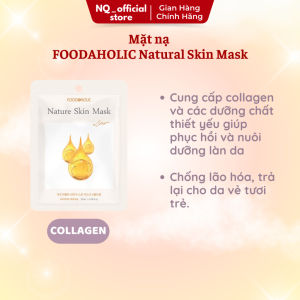 Combo 10 Miếng Mặt Nạ Giấy Cấp Ẩm Dưỡng Da Foodaholic Nature Skin 23ml