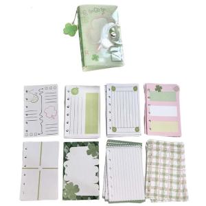 A 7 Four-Leaf Clovers Sticker Book Sticker Organizers Sticker Storage Organizer Binder Notebook
