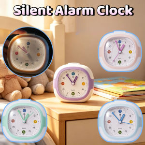 Cartoon Silent Digital Clock with Night Light Kid Time Management Timer Student Specific Jam Dinding