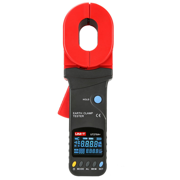 UNI-T UT278A+ Ground Loop Resistance Tester Digital Display Clamp Earth Ground Testers,Jaw Leakage Current Detector UT276A+