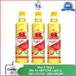 [HCM][Combo 3 Chai] Dầu Ăn Neptune Light 1L