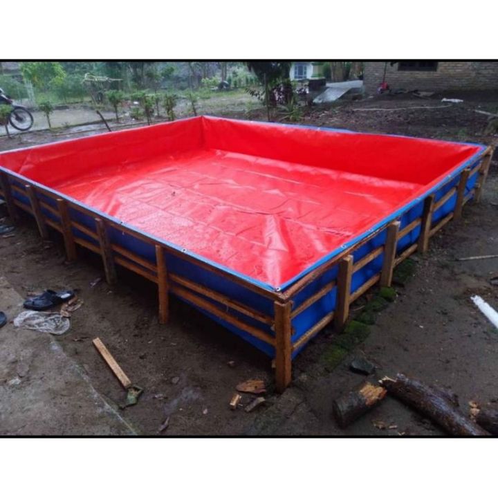 Terpal kolam ikan A5 150x200x50/ kolam rerpal ikan kotak kwalitas tebal