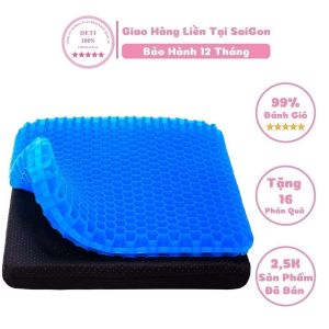 Đệm Ngồi 3d Thoáng Khí 2 Lớp Gel tổ Ong Silicon Cho Người Ngồi Lâu Lót Mông Chống Mỏi Đệm Ghế Văn Phòng Đệm Lót Mông
