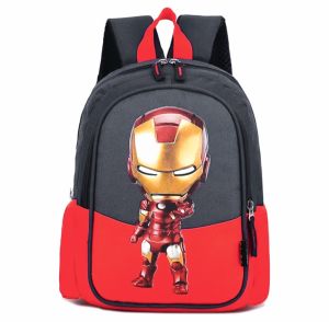 # MALLKITA Tas Sekolah Anak laki laki SD TK IRONMAN New Ransel anak Terbaru 2024 karacter Super Hero