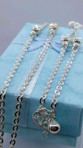 Original 925 silver bracelet/anklet gelang tangan dan kaki (BA1745)