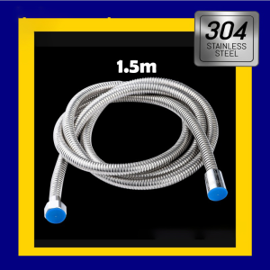 304 Stainless Steel Explosion-Proof Encrypted Shower Hose Lotus Head Water Pipe Shower Pipe Metal Hose 1.5M/2M