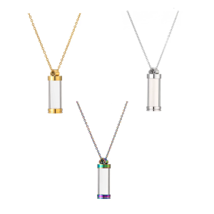 Removable Urn Pendant Necklace For Memorial Ashes Keepsakes with Openable Design Memorial for Pet Dog Cats Loss