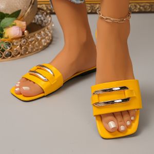 Free Shipping 2026 Summer New Style Flat Fashion Comfortable Slip-On Beach Sandals For Outdoor Wear