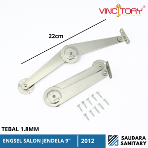 Vincitory Engsel Salon 9" Sikutan Penahan Jendela Engsel Lipat Jendela