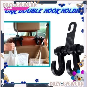 Double Hook Holder Safety Driving Car Food Holder Car Headrest Seat Bag Organizer Vehicle Coat Hanger