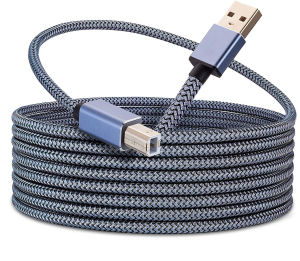 3m 5m 6m 8m Dây máy in USB 2.0 Loại A Nam đến B Dây máy quét cáp tốc độ cao Tương thích với HP Canon Dell Epson More2026