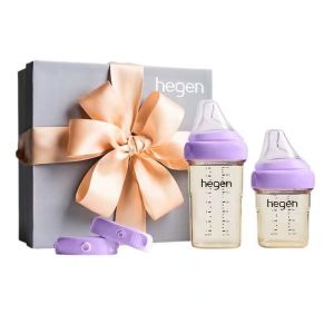 Hegen Basic Starter Kit PPSU Feeding Bottle Set 5oz & 8oz Gift For Newborn (Purple/Blue/White/Green)