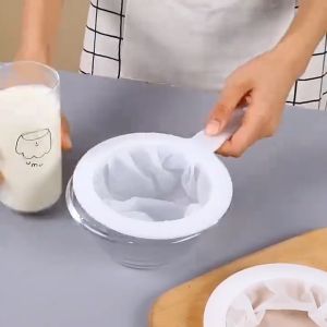 Reusable Ultra-fine Mesh Strainer Thickened Filter Spoon for Coffee Milk Juice Soymilk Kitchen Tool