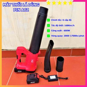 Máy thổi lá dùng pin 21V ACZ 8877 công suất lớn bảo hành chính hãng toàn quốc 6 tháng