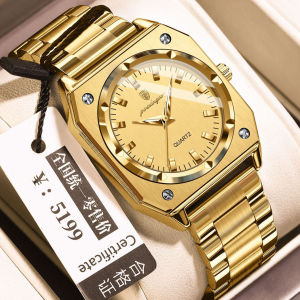 POEDAGAR square watch for women gold waterpoof relo sale original korean style pawnable luxury stainless steel casual watches