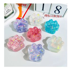 🐾Super Cute🧊Squishy Toy Cat Paws TPR Toys Stress Relief Toy lovely Jelly Cat Paws Squeeze Slow Rebound Decompression Toy