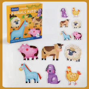 [SG LOCAL] Kids Educational 6-in-1 Wooden Puzzle Treehole Brand (Traffic / Sea / Zoo / Farm Animals) Gifts Toys Learning