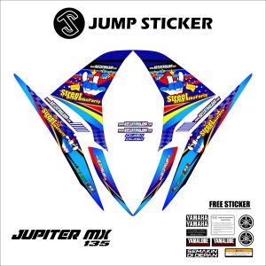 Stiker striping jupiter mx new 135 grafis variasi 057