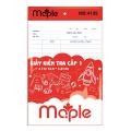 Giấy kiểm tra ô ly Mc.ple 4135 / Giẩy kiểm tra tiểu học Maple dòng kẻ 4 ô ly 2.5x2.5mm, định lượng 100gsm. 