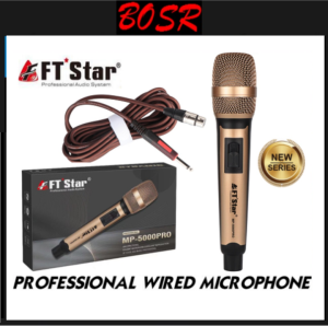 FT Star MP-5000PRO Gold Wired Microphone Professional Audio Equipment
