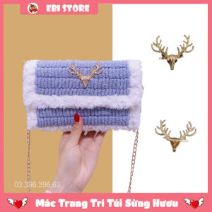 Mác Trang Trí Túi Sừng Hươu  Phụ Kiện Charm Dùng Để Gắn Túi Handmade/Túi Tự Đan Siêu Xinh - EB30