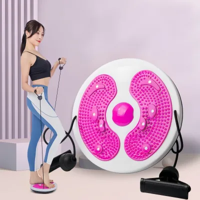 [Ready Stock] Home Exercise Fitness Twist Waist Plate Beauty Waist Fitness Magnetic Twister Healthy Foot Massage Board With Magnetic Alat Senaman Perut