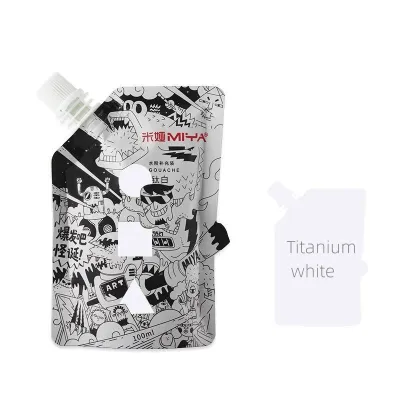 MIYA gouache paint 100ml สีกวอชสำหรับเติม ถุงเติมสี แพ็คบรรจุ บรรจุ jelly gouache color himi gouache สีกวอชสำหรับ