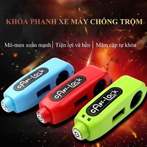 KHÓA TAY LÁI CAPS-LOCK Cao Cấp — Khóa chống dắt & chống cạy cố định tay lái trong 3 giây Kèm 2 chìa