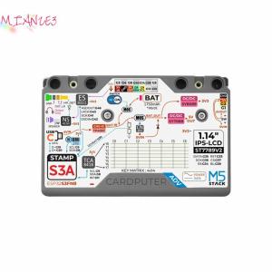 MIZ M5stack chính thức cardputer ADV phiên bản ESP32 máy tính xách tay m5stamps3a phát triển Kit 1.14 inch màn hình 56 phím Bàn phím thẻ