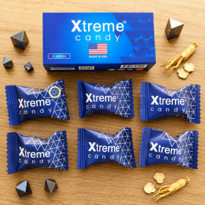 Kẹo Sâm Xtreme Candy USA – Phiên Bản Cải Tiến | Hộp 30 Viên | Date Mới