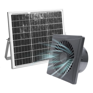 Practical Solar Exhaust Fan with Long Cable Solar Ventilation System for Efficient Cooling in Pet Houses and Greenhouses