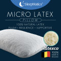[FREE SHIPPING] SleepMatics Micro Latex Superior Immerse Feel Pillow - Breathable 3D Fabric / 100% BELGIUM LatexCo Natural Latex. 