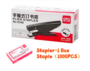 Deli Stapler 0346 12#24/6 Learning Office Stationery Durable Design