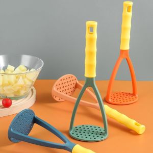 HUYAN พลาสติกทำจากพลาสติก ที่บดมันฝรั่ง สีสันสดใส เครื่องบดกด 1ชิ้นค่ะ เครื่องมือสำหรับผัก การบดฟักทอง