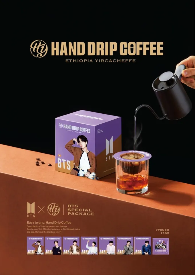 BTS LIMITED EDITION HY HEALTH & BEAUTY HAND DRIP COFFEE 70G