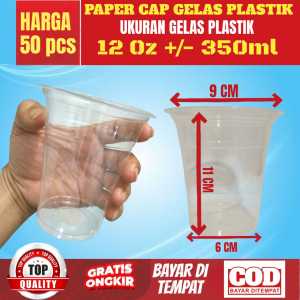 [ ISI 50 PCS ] Gelas Plastik Cup Kopi Cangkir | Cangkir Plastik Kopi | Gelas Plastik Minuman Es Dingin | Cup Plastik Minuman ukuran 12oz14oz16oz22oz
