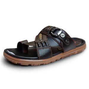 Sandal Kulit Pria Japit Jempol Awet Kuat Termurah  SKOP23