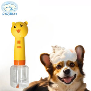 DewyBabe Pet Shower Gel Foaming Machine Cat Dog Bath Cleaning Rich Foam Grooming Pet Soap Dispenser 沐浴打泡器