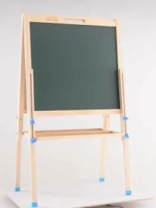 【LDIES】กระดานสีดำสำหรับเด็กคณะกรรมการการเขียนไม้เนื้อแข็งเด็กกระดานวาดภาพยืนขึ้นบ้านของทารกกระดานดำขนาดเล็กสองด้านขาตั้งขนาดเล็กปรับกระดานไวท์บอร์ดคณะกรรมการการเขียน