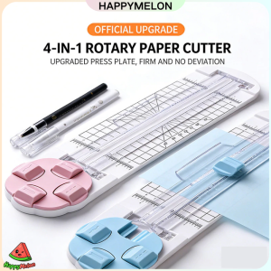 Paper Trimmer Press-Type Manual Paper Cutter High Quality 4-In-1 360° Rotary Paper Cutting Tool School Office Supplies