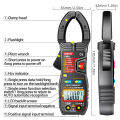 keykits-ANENG CM81 Smart AC Clamp Meter Clamp Type Multimeter 6000 Counts Auto Range Voltmeter 600A Ammeter Resistance Meter with Flashlight. 