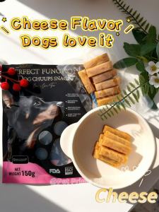 Chicken Sweet Potato Cheese Dog Treats 150g | Soft Chewy Sticks Training Snack