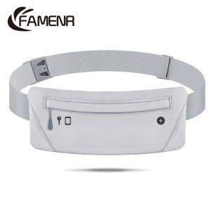 FAMENR [48-Hour Ship] Running Belt Waist PacksUltra Light Bounce Free Waist Pouch Fitness Belt Sport for Women Men
