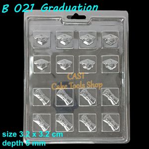Cetakan Coklat B 021 Graduation Wisuda Kelulusan