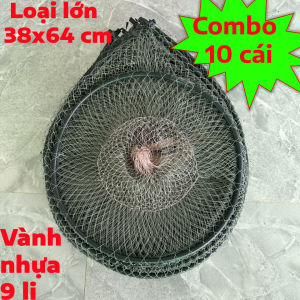 Lờ Cá Lóc Cá Trê Cải Tiến Vành Nhựa Loại Lớn 38cm x64cm