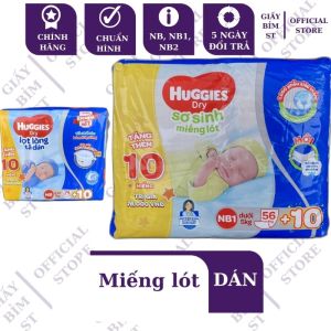 Miếng Lót Huggies Size Nb1 64 Nb2 40 Nb74 Tã Dán Lọt Lòng