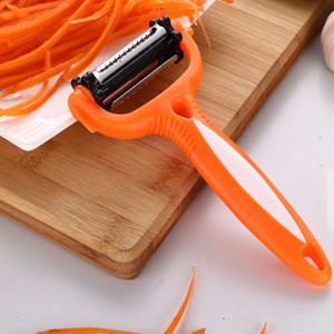 【LovingLife Store】3 In 1 Vegetable Fruit Peeler Grater Slicer Multi-functional Stainless Steel 360 Degree Rotary Potato Carrot Vegetable Cutter Kitchen Tools